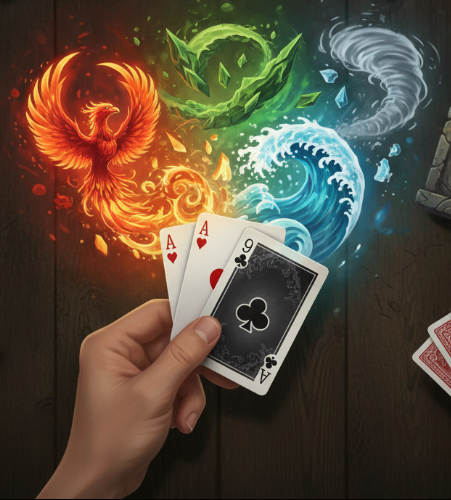 An artistic representation of the four elements